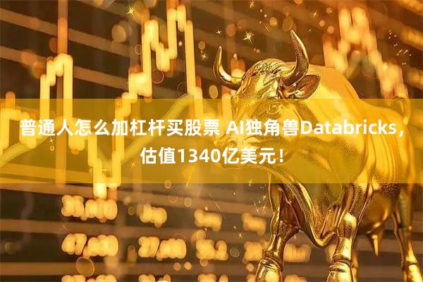 普通人怎么加杠杆买股票 AI独角兽Databricks，估值1340亿美元！